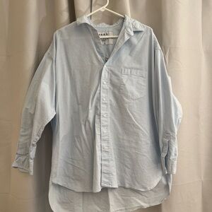 Frank & Eileen Light Blue Pinstripe Shirt